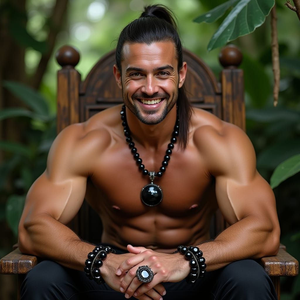 Vietnamese Jungle Billionaire: Hyperrealistic Digital Portra...