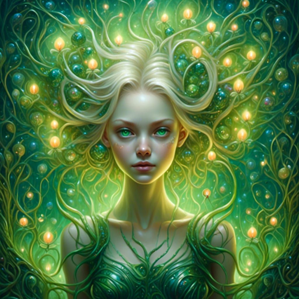 Mystical Pixie on Candlelit Path: Masterpiece Painting
