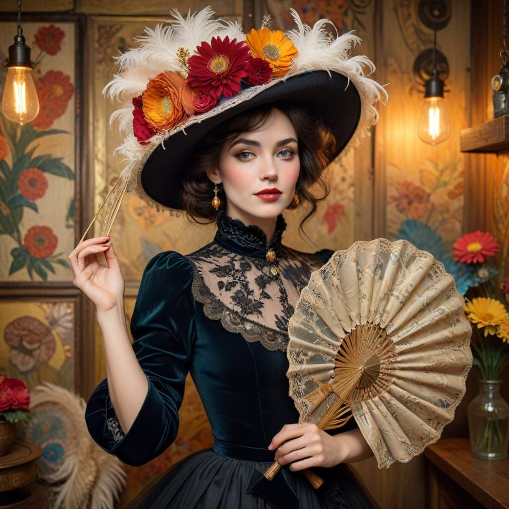 Glamorous Vintage Lady Exudes Sass and Spontaneity