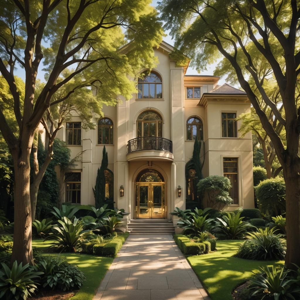 Art Deco Mansion in Tamara de Lempicka Style