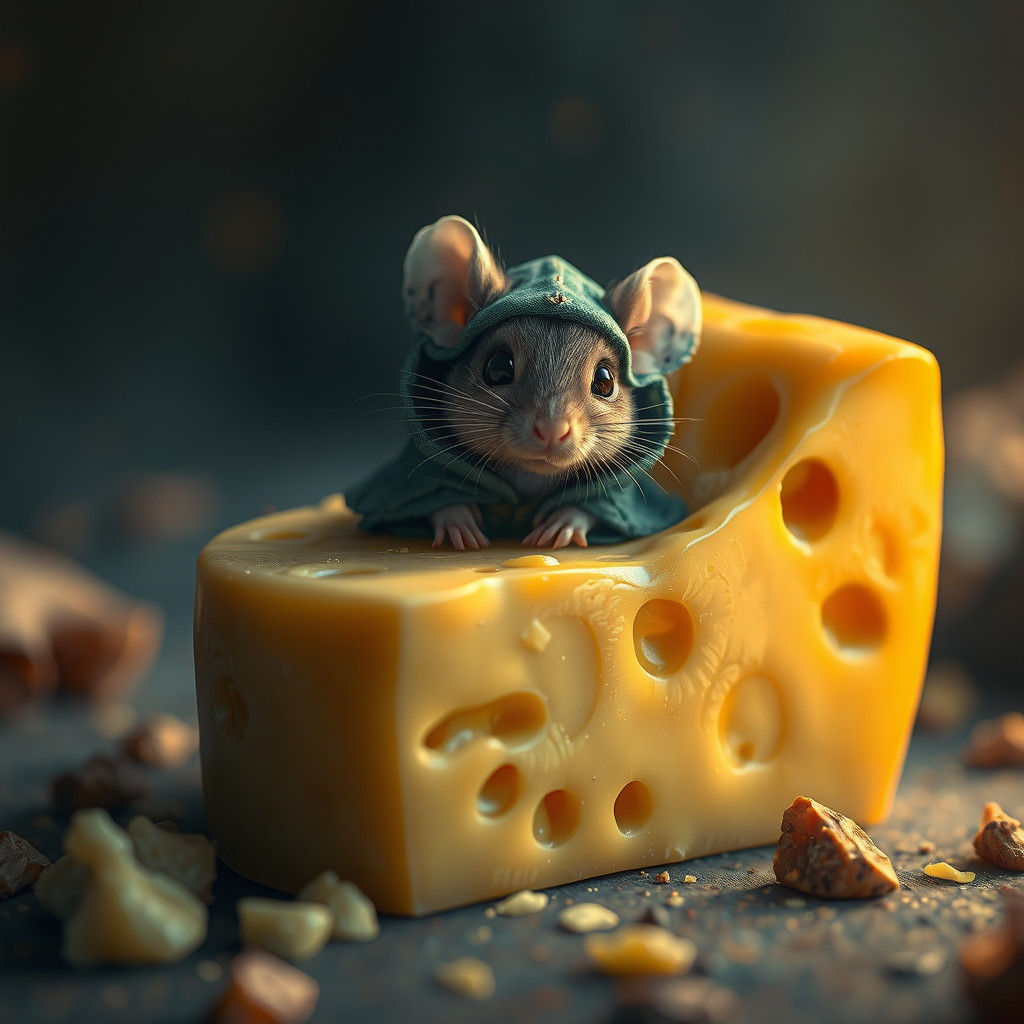 Mouse in Cheese: Fantasy Concept Art