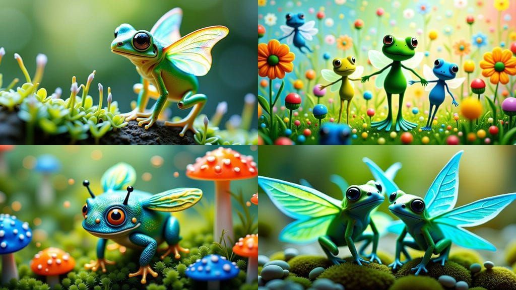 Whimsical Spring Fae in a Parallel World