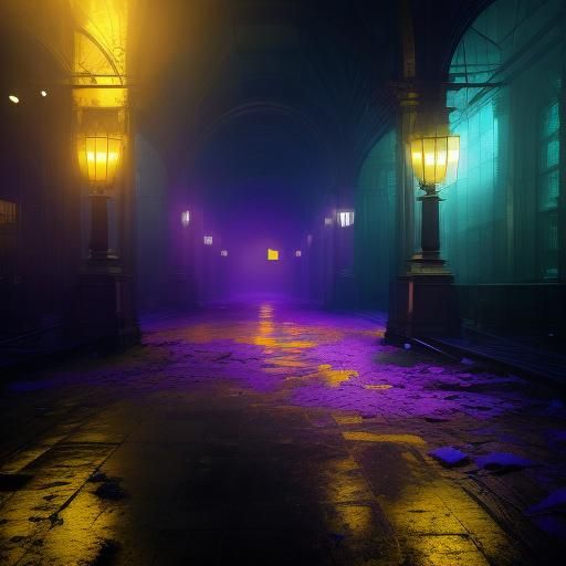 Dark Fantasy Landscape with Dynamic Lighting