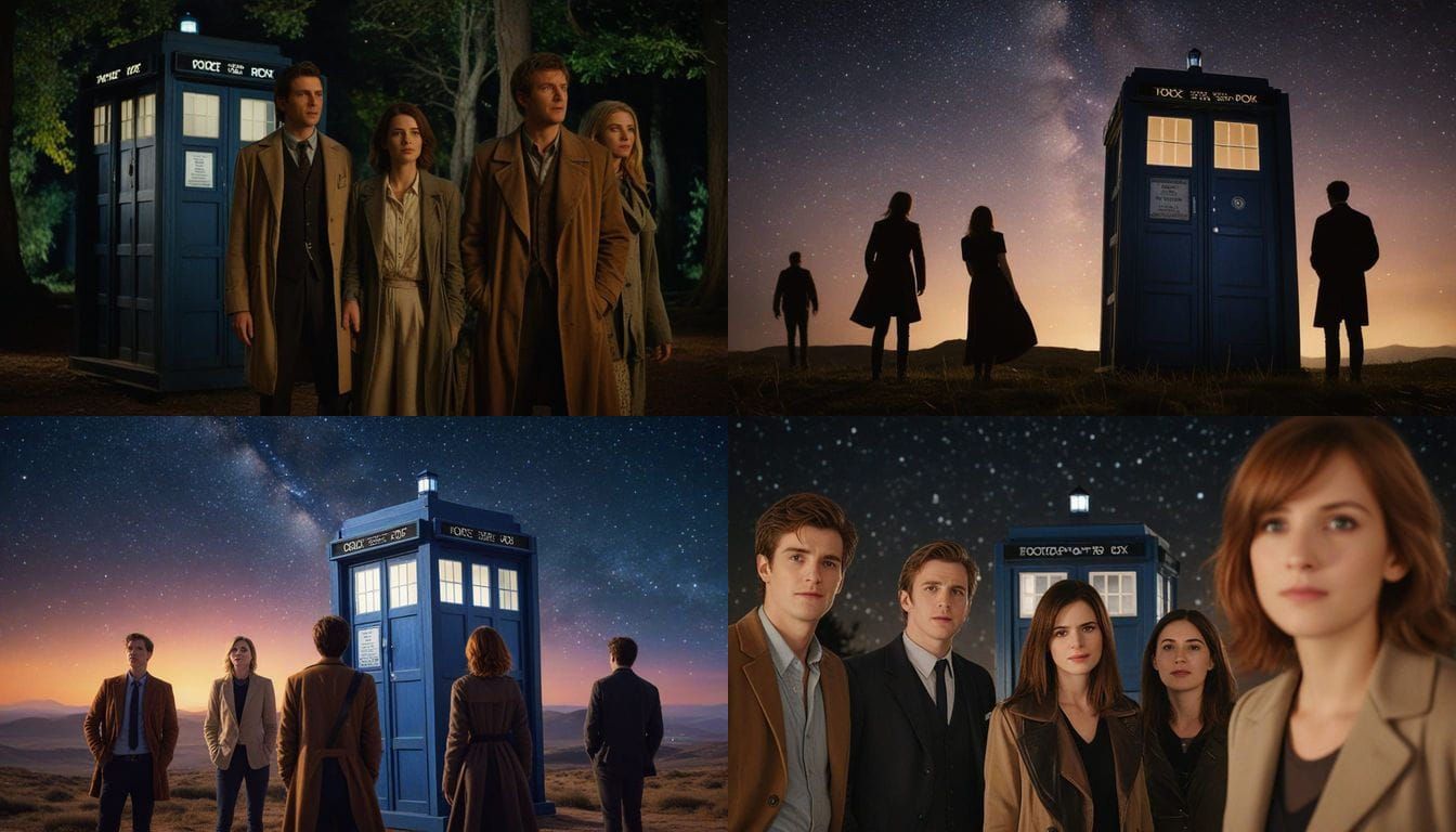 Doctor Who: TARDIS Crew Gaze at Starry Sky