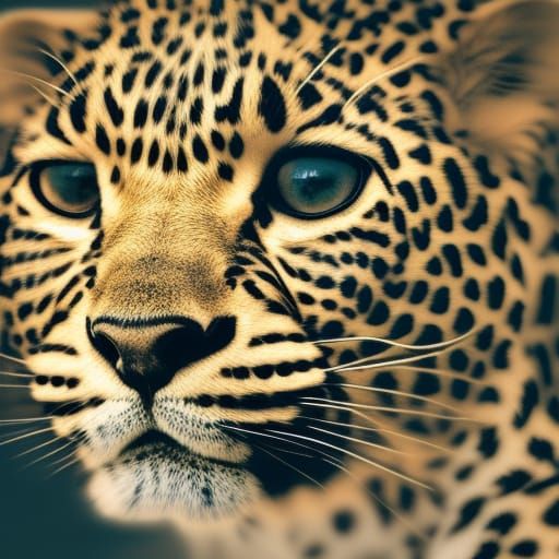 Ultra Realistic Leopard Portrait in Natural Light