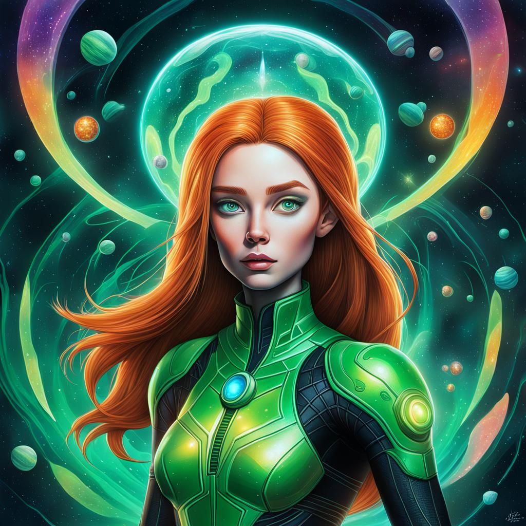 Kim Possible Shego Hybrid Alien as Astral Art