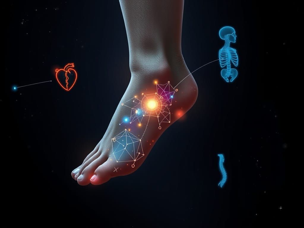 Cosmic Reflexology: A Celestial Foot Map