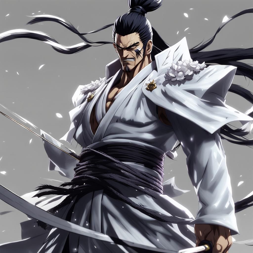 Zaraki Kenpachi in JoJo's Universe, 3D Anime Art
