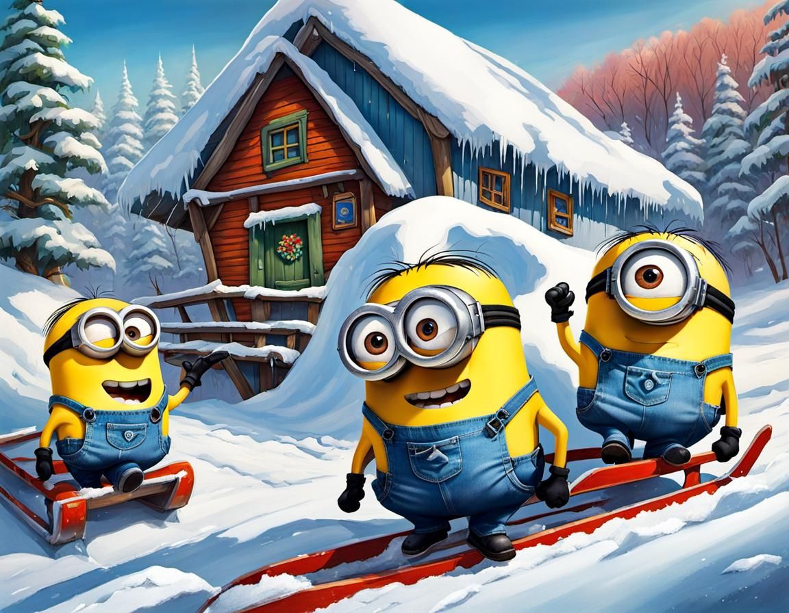 Minion,s winter sport