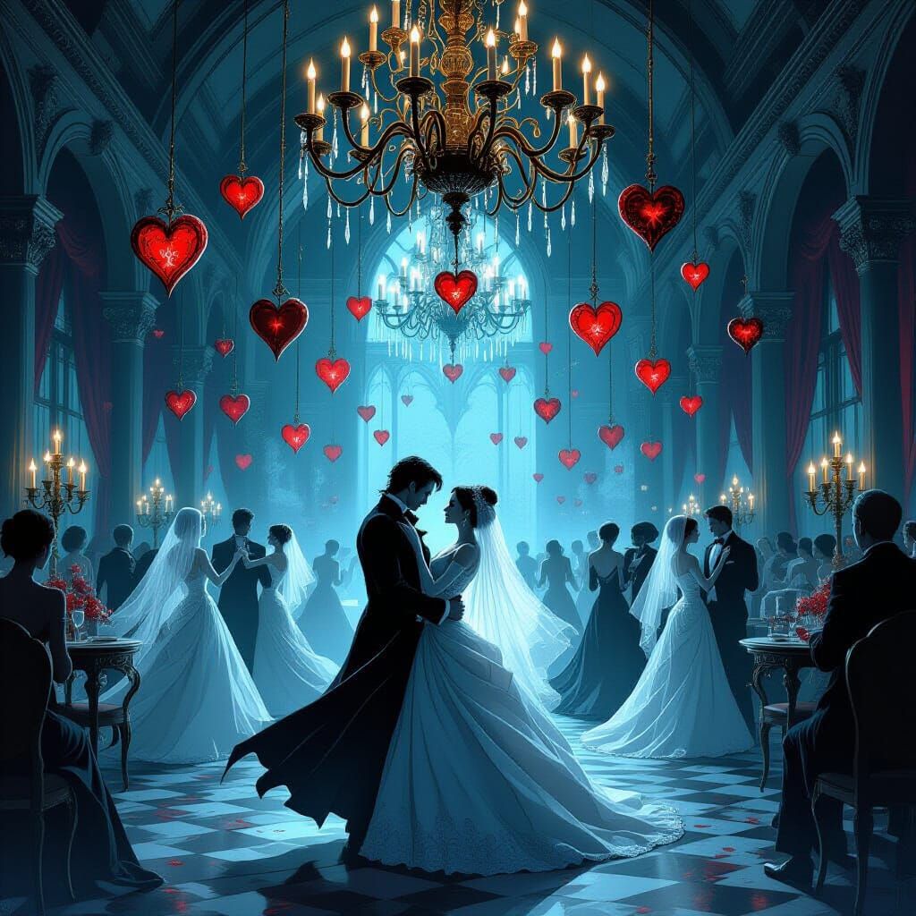 Gothic Ballroom Dance of Haunted Hearts