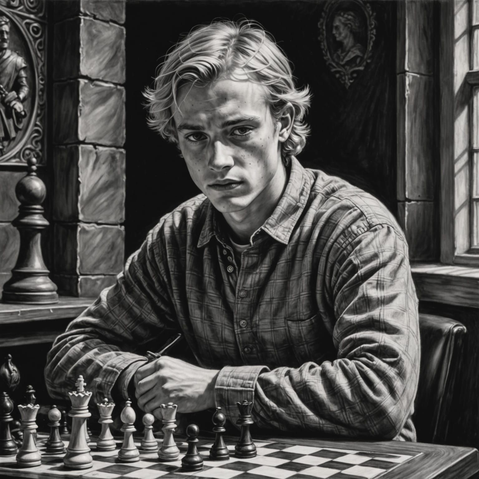 Youthful Knight on a Chessboard