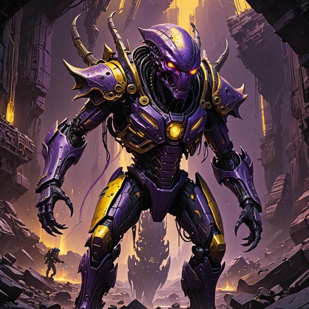 Elite Alien Invasion: Dark Fantasy Concept Art