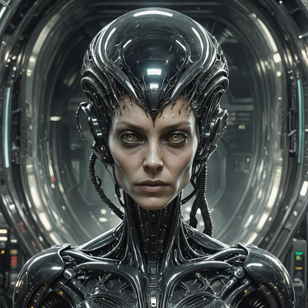 Sinister Glass Alien Machine Lurking