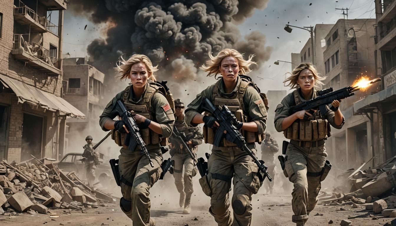 Intense Combat Photo of U.S. Marines in Afghanistan