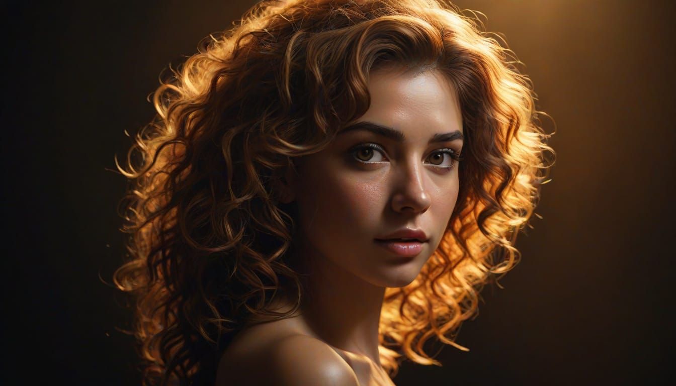 Elegant Fantasy Portrait in Oil with Soft Brushstrokes