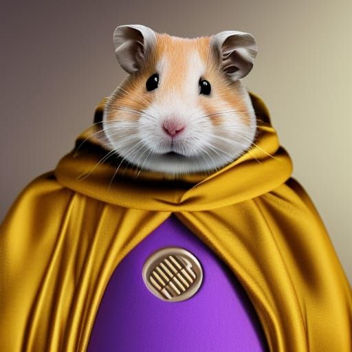 Hamster Imperial Agent in Afrofuturism Style
