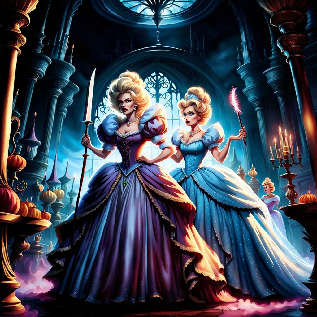 Stab her or tickle her to death. The ugly sisters debate Cin...