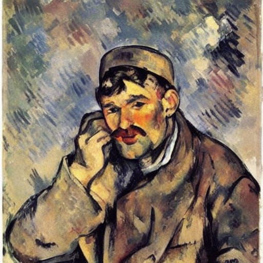 Mouse War Photographer in Post-Impressionist Style