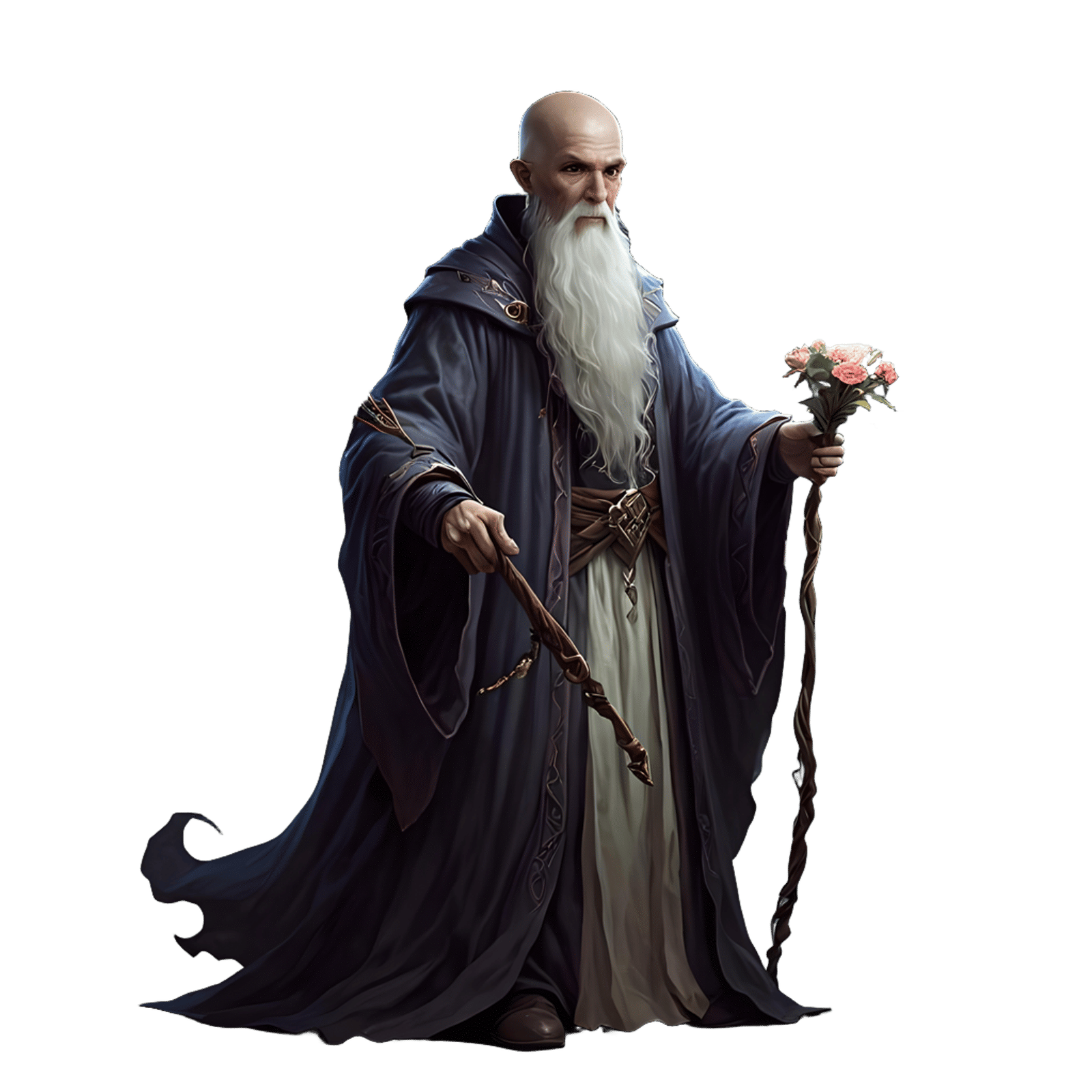 D&D Wizard Casting a Floral Spell