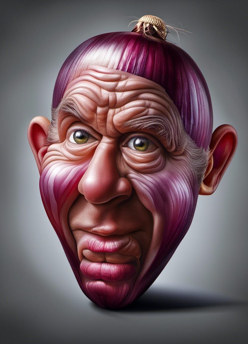 Red Onion Mailman: A Photorealistic Portrait