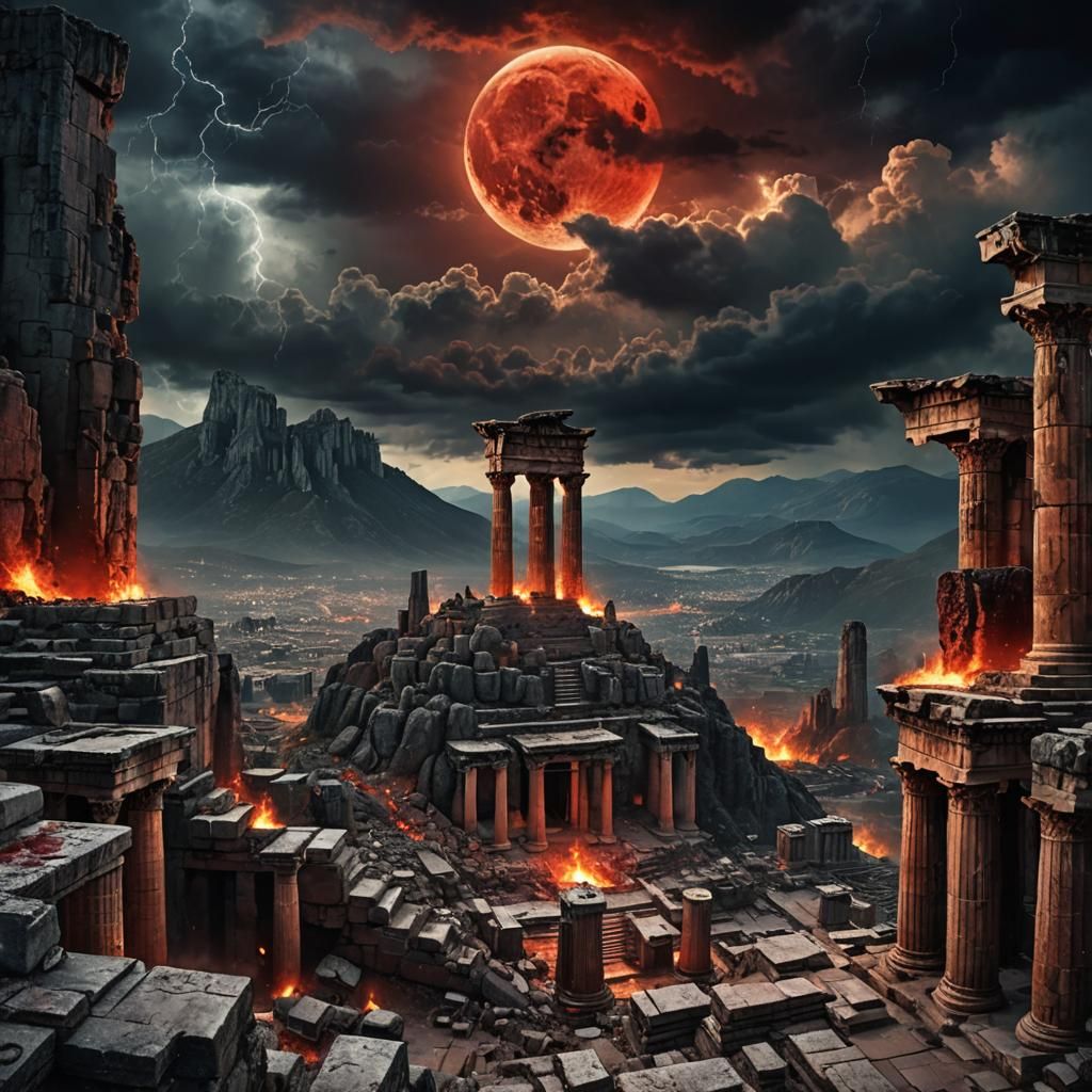 Oracle of Delphi: Apocalyptic Prophecy in Fantasy Art