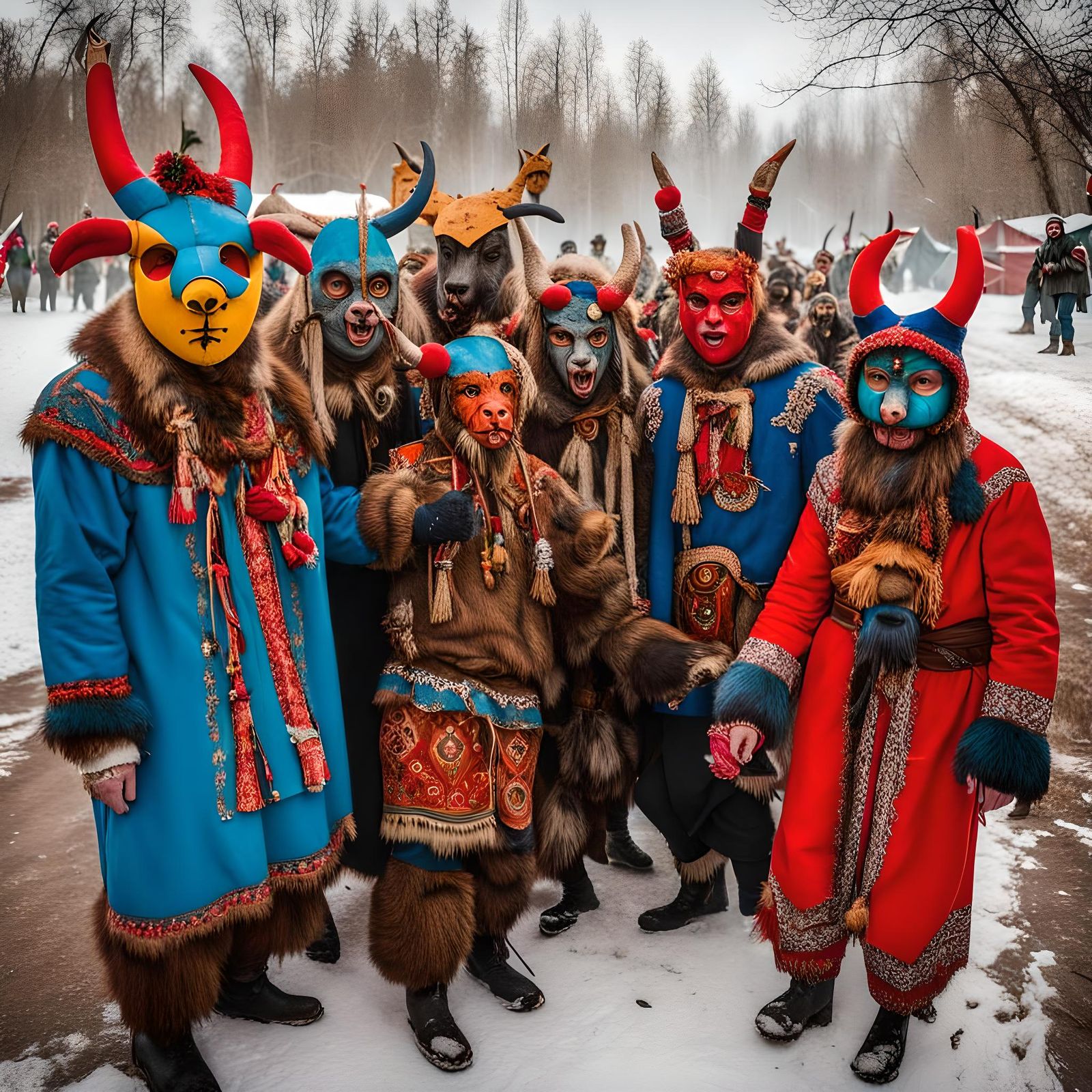 Malanka Fest in a Ukrainian village.