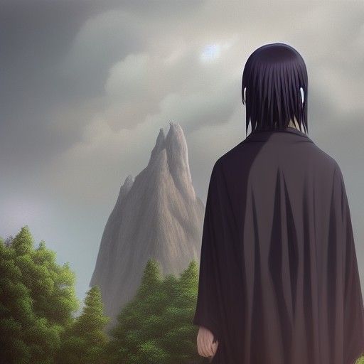 Hyperrealistic Painting of Itachi