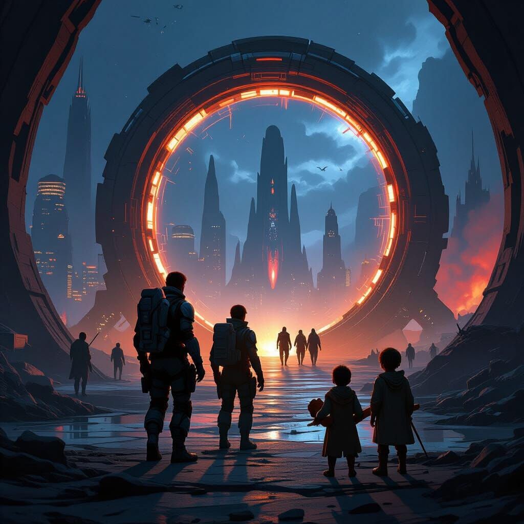 Futuristic City Evacuation Under Threat of Flooding