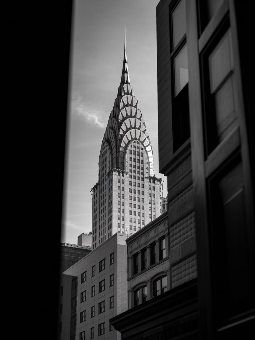 Timeless New York City Landmark Captured in Monochrome