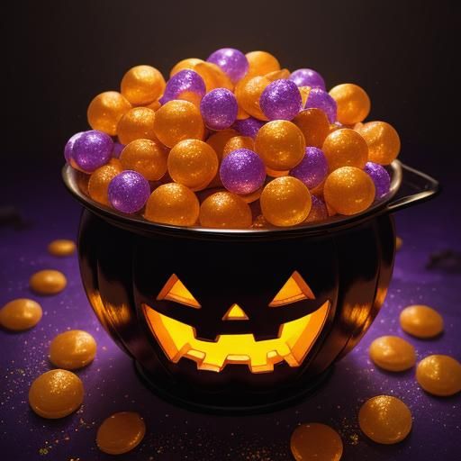 Halloween Candy Still Life in Photorealistic Macro