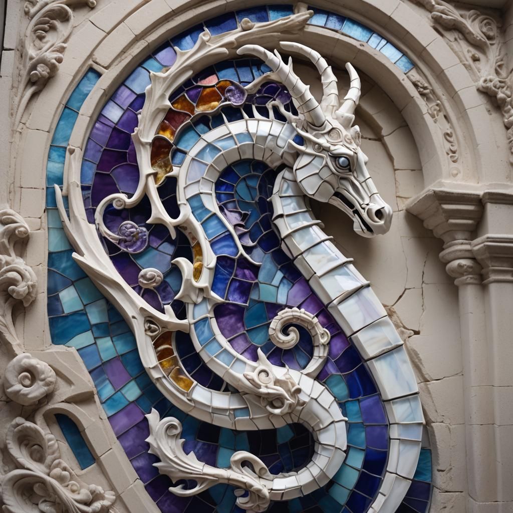 Stained Glass Biomechanical Hippocampus in Cinematic Lightin...