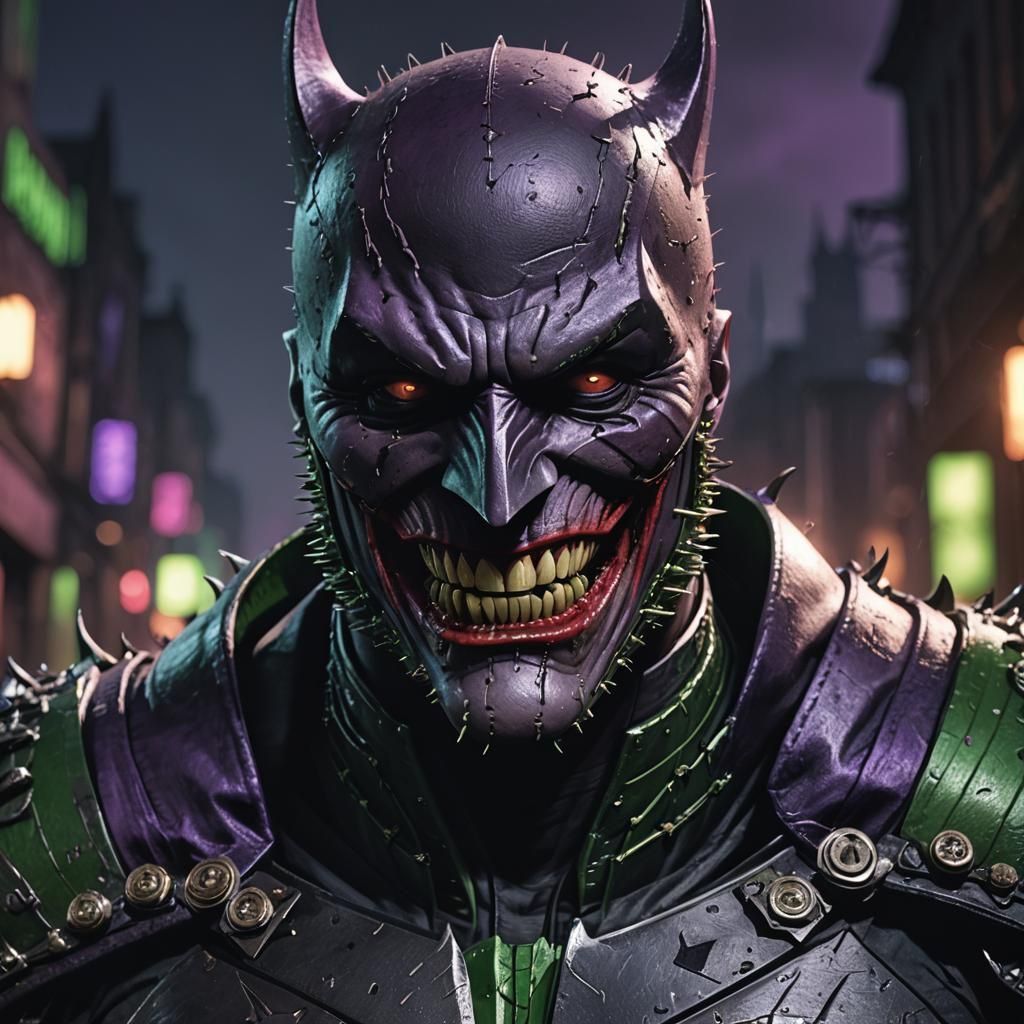 The Batman Who Laughs in Gothic Gotham