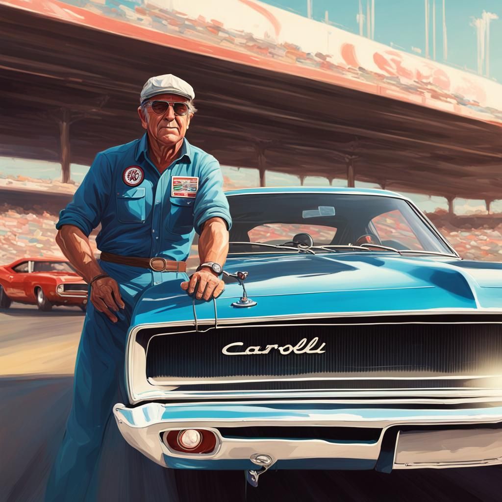 Carroll Shelby Drives a 1968 Dodge Charger