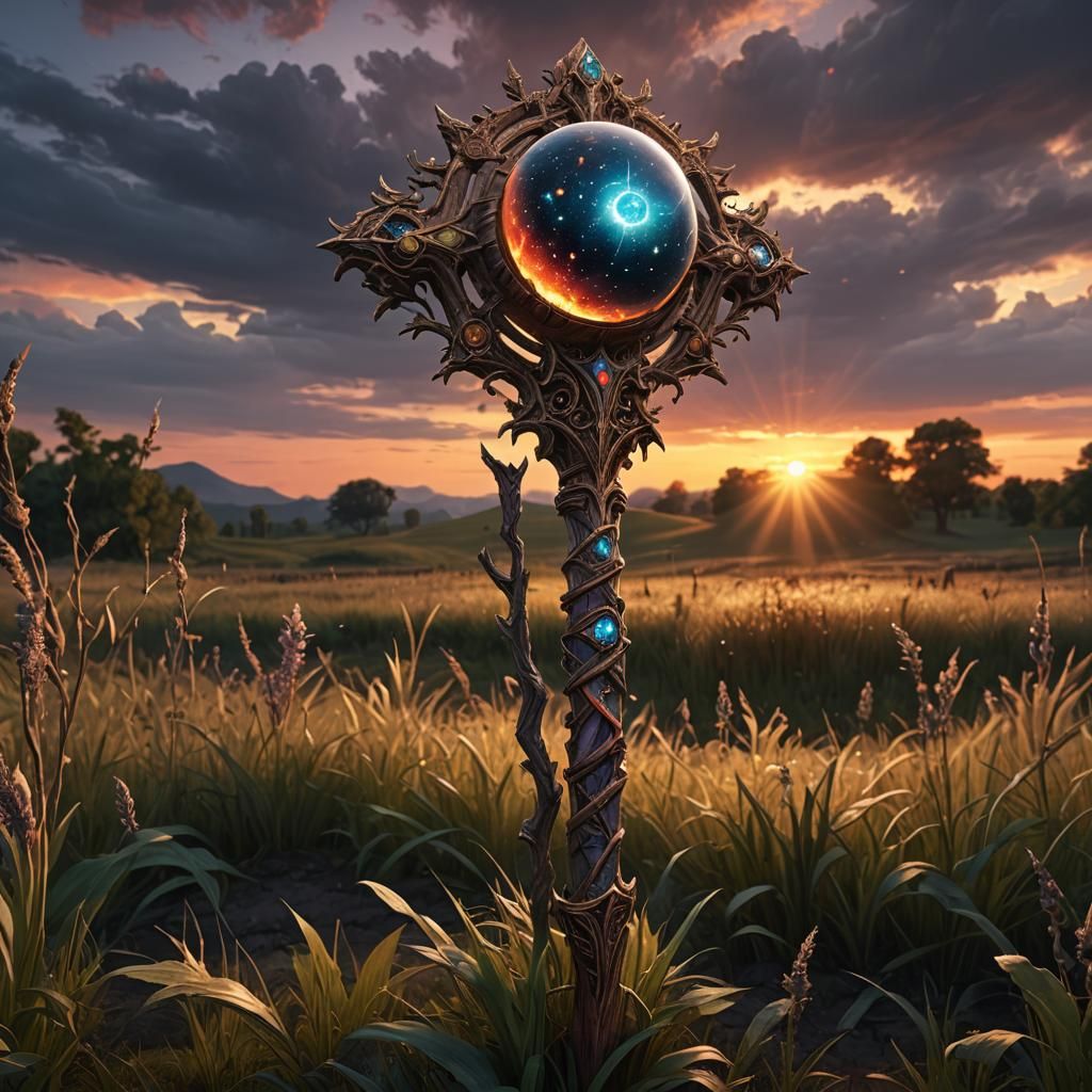 Orkish Scepter of Nature Magic with Universe