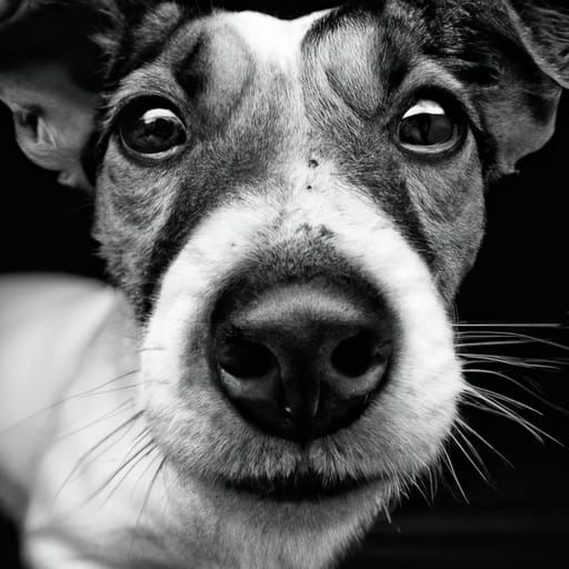 Jack Russell Terrier Portrait in Ambient Light