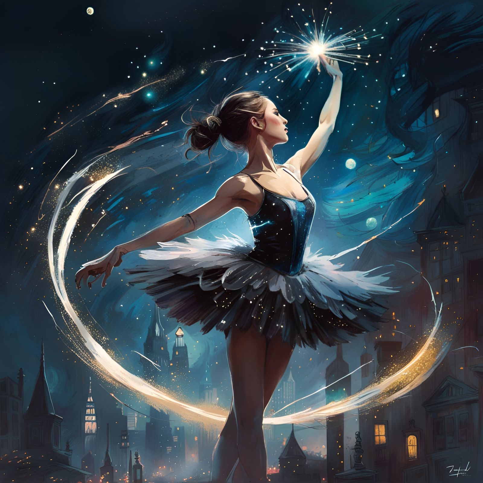 Starry night Ballerina