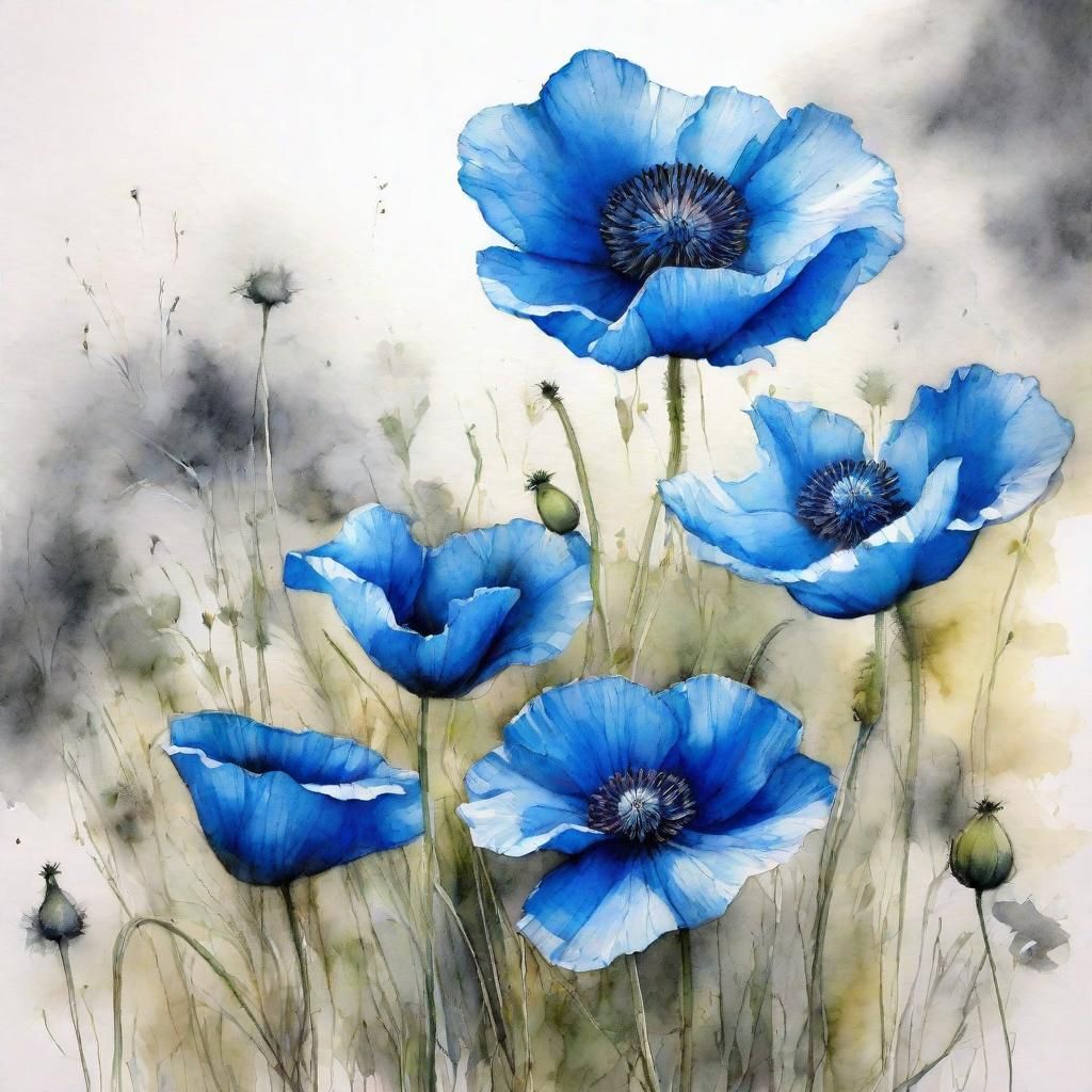 Blue Poppies