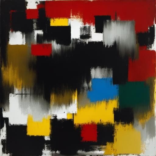 Dramatic Image in Style of Arshile Gorky