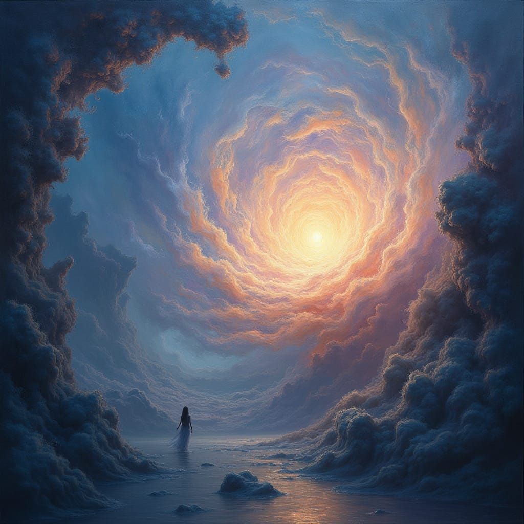 Ethereal Entity Transcends into Human Soul