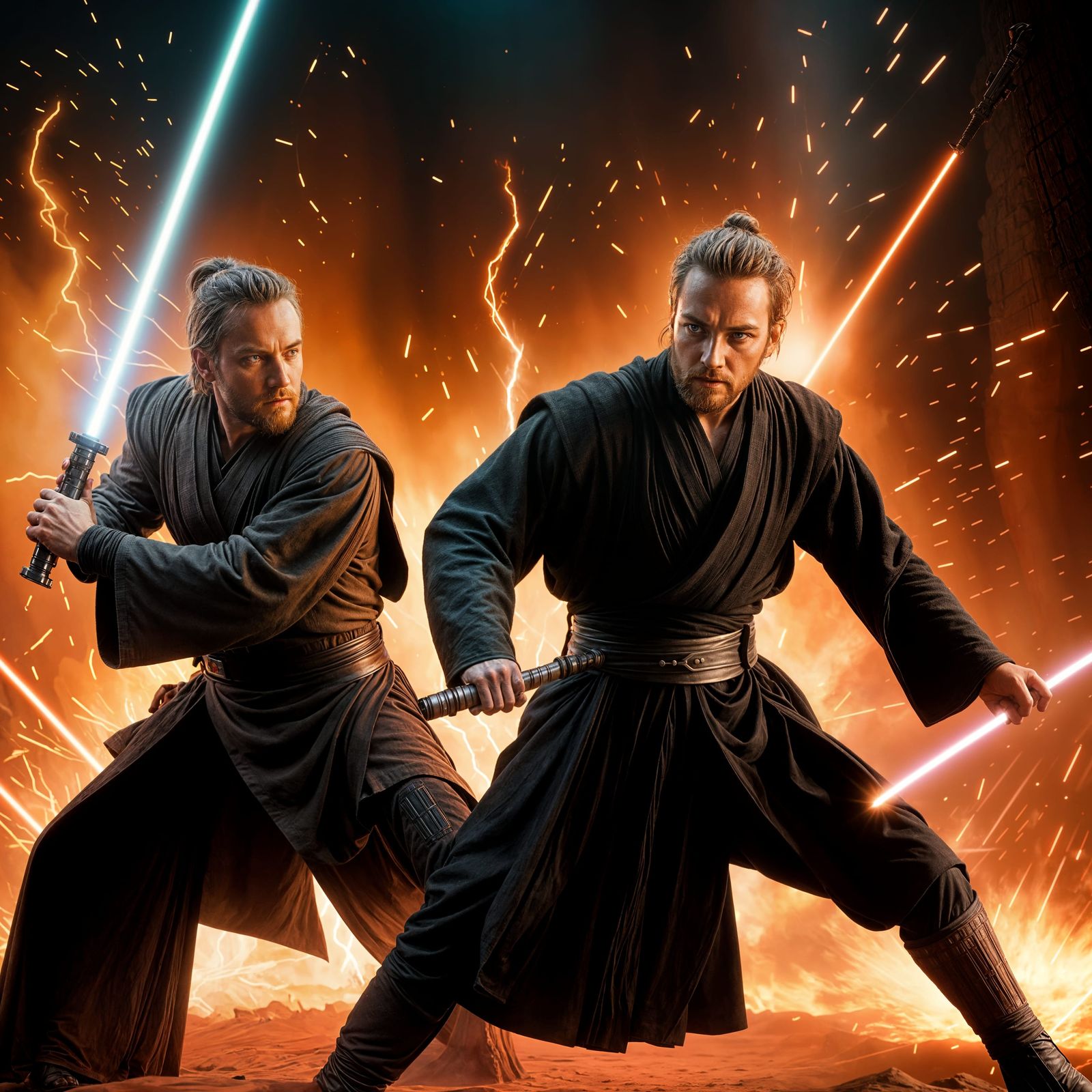 Star Wars Master becomes Apprentice duel