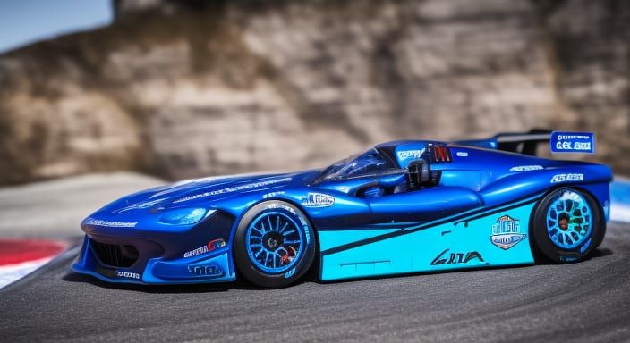 Shiny Blue Mica JDM Racing Car: Professional Photography