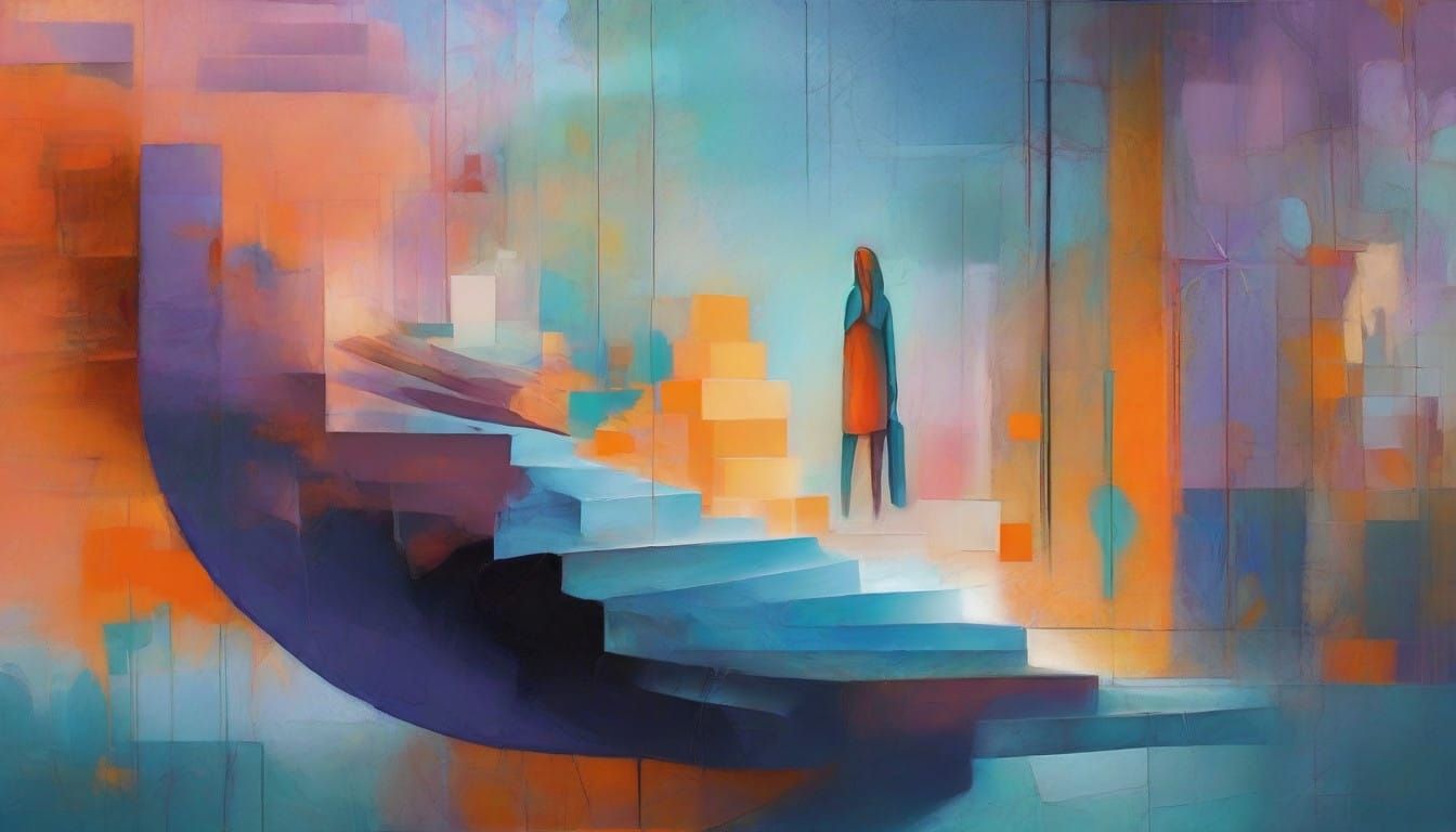 Surreal Portrait with Dreamlike Background