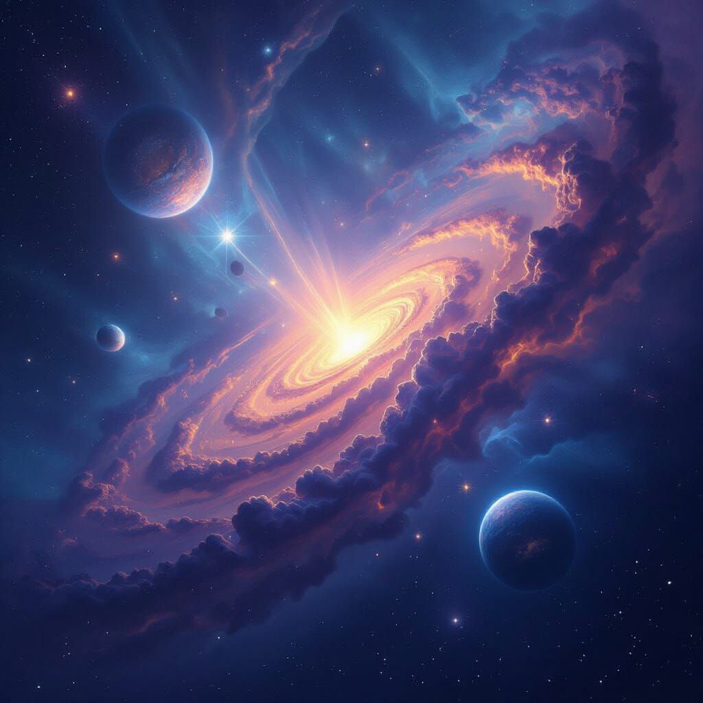 Cosmic Nebula of Imagination Becoming Reality