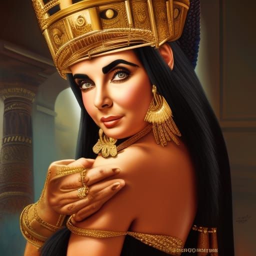 Elizabeth Taylor as Queen Cleopatra