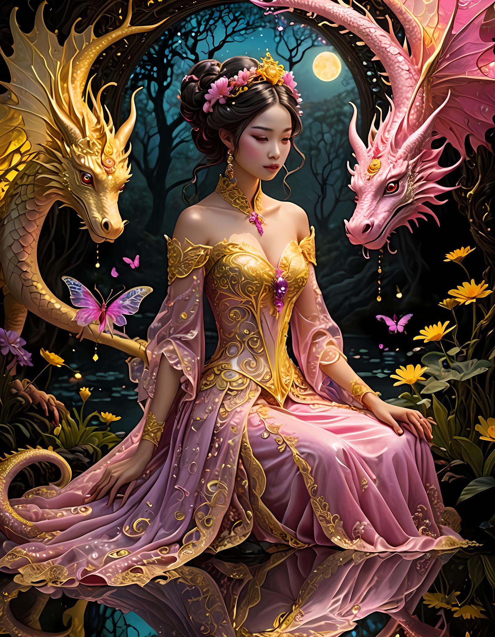 Geisha Dragon Goddess