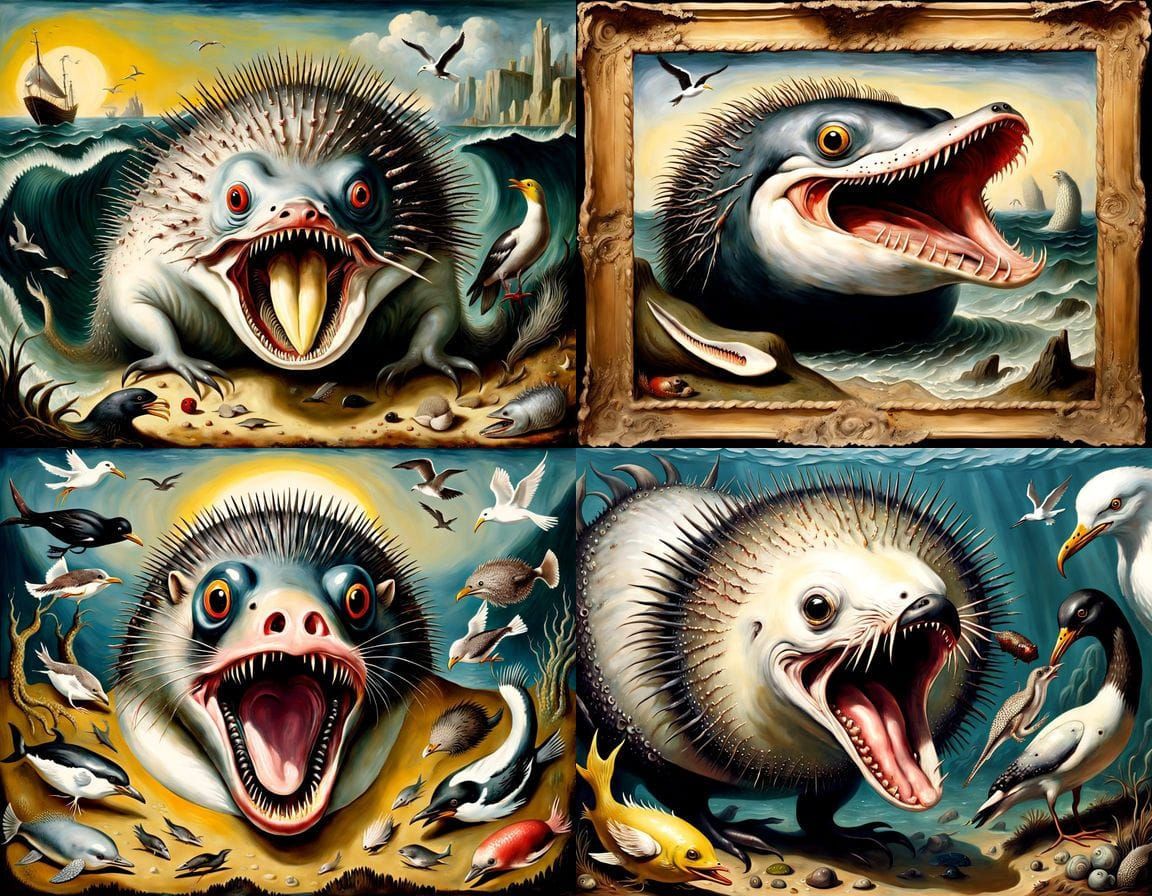 Horrific Mutant Zygote in a Lush, Romantic Landscape