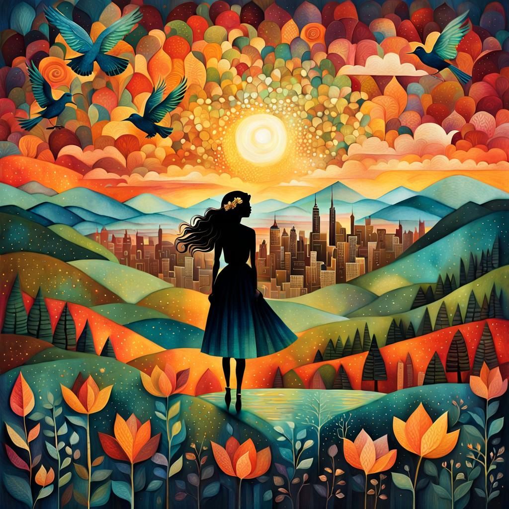 Inspirational Collage with Surreal Photography Elements