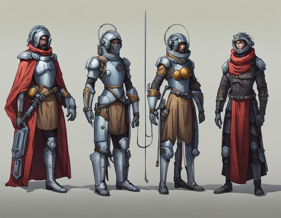Medieval Sci-fi Fusion Concept Art