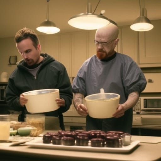 Characters Cooking in a Lab