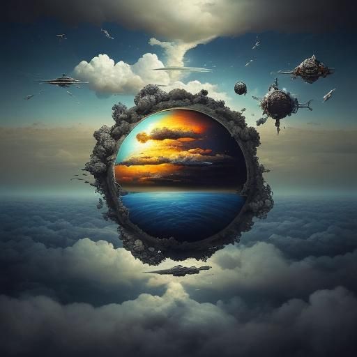 Surreal Space Superposition in Four Dimensions